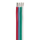 Ancor Flat Ribbon Bonded Rgb Cable 184 Awg Red, Light Blue, Green White 100-small image