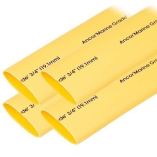 Ancor Heat Shrink Tubing 34 X 6 Yellow 4 Pieces-small image