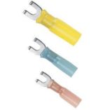 Ancor 1210 Gauge 8 Heat Shrink Spade Terminals 100 Pack-small image