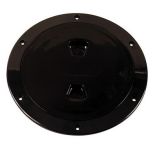 Beckson 6 Smooth Center ScrewOut Deck Plate Black-small image