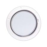 Beckson 6 Clear Center PryOut Deck Plate White-small image