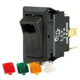 Bep Spst Rocker Switch 1Led W4Colored Covers 12v24v OnOff-small image