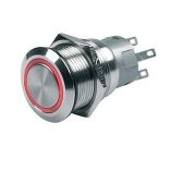 Bep PushButton Switch 12v Momentary OnOff Red Led-small image