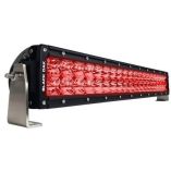 Black Oak Curved Double Row Combo Red Predator Hunting 20 Light Bar Black-small image