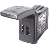 Blue Sea 1038 48v Dual Usb Charger Contura Switch Mount-small image