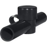 Blue Sea 4002 Cable Cap Dual Entry - Black - Marine Electrical Part-small image
