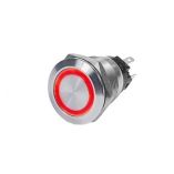 Blue Sea 4162 Ss Push Button Switch OffOn Red 10a-small image