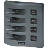 Blue Sea 4305 Weatherdeck 12v Dc Waterproof Switch Panel 4 Posistion-small image