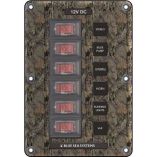 Blue Sea 4325 Circuit Breaker Switch Panel 6 Position Camo-small image
