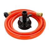 Camco Rhinoflex 10Rsquo Clean Out Hose WRinser Cap Internal Diameter-small image