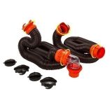 Camco Rhinoflex 20 Sewer Hose Kit W4 In 1 Elbow Caps-small image