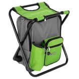 Camco Camping Stool Backpack Cooler Green-small image