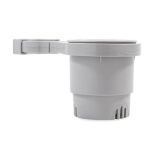 Camco ClampOn Rail Mounted Cup Holder Small For Up To 114 Rail Grey-small image