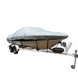 Carver FlexFit Pro Polyester Size 1 Boat Cover FVHull Fishing Boats Jon Boats Grey-small image