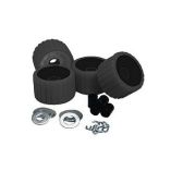 CE Smith Ribbed Roller Replacement Kit 4 Pack Black-small image