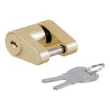 Curt Coupler Lock 14 Pin 34 Latch Span Padlock BrassPlated-small image