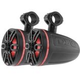 Ds18 X Series Hydro 65 Wakeboard Pod Tower Speaker WRgb Led Lights 300w Matte Black-small image