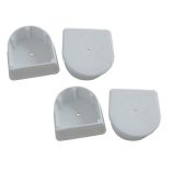Dock Edge Small End Plug White 4Pack-small image