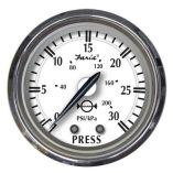 Faria Newport Ss 2 Water Pressure Gauge Kit 0 To 30 Psi-small image