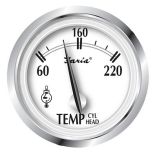 Faria Newport Ss 2 Cylinder Head Temperature Gauge WSender 60 Degree To 220 Degree F-small image