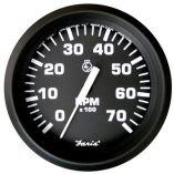 Faria Euro Black 4 Tachometer 7,000 Rpm Gas All Outboard-small image