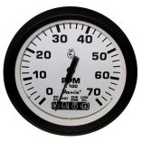 Faria Euro White 4 Tachometer WSystemcheck Indicator 7,000 Rpm Gas Johnson Evinrude Outboard-small image