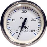 Faria Chesapeake White Ss 4 Tachometer 4,000 Rpm Diesel Magnetic PickUp-small image