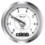 Faria Newport Ss 4 Tachometer WSystem Check Indicator FSuzuki Gas Outboard 0 To 7000 Rpm-small image