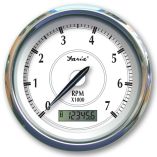 Faria Newport Ss 4 Tachometer WHourmeter FGas Outboard 7000 Rpm-small image
