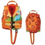Full Throttle Water Buddies Life Vest Child 3050lbs Dinosaurs-small image
