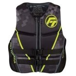 Full Throttle MenS RapidDry FlexBack Life Jacket Xl BlackGreen-small image