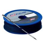 Robline Waxed Tackle Yarn Whipping Twine Kit WNeedle Dark Navy Blue 08mm X 40m-small image