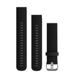Garmin Quick Release Band 20mm WStainless Steel Hardware Black Silicone-small image