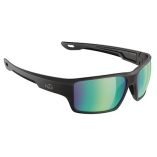 H2optix Ashore Sunglasses Matt Black, Brown Green Flash Mirror Lens Cat 3 Antisalt Coating WFloatable Cord-small image