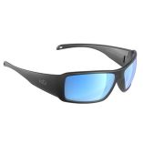 H2optix Stream Sunglasses Matt Gun Metal, Grey Blue Flash Mirror Lens Cat3 Antisalt Coating WFloatable Cord-small image