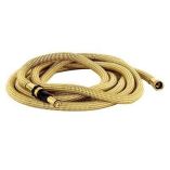 Hosecoil 50 Expandable Pro WBrass Twist Nozzle Nylon Mesh Bag GoldWhite-small image
