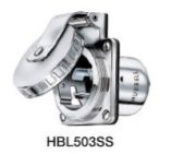 Hubbell Hbl503ss Inlet Round 50a 125v - Boat Electrical Component-small image