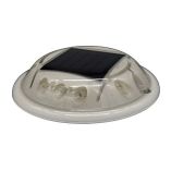 Hydro Glow C1r Round Solar Dock, Deck Pathway Light Red-small image