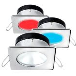 I2systems Apeiron A1120 Spring Mount Light SquareRound Red, Cool White Blue Polished Chrome-small image