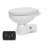 Jabsco Quiet Flush E2 Fresh Water Toilet Regular Bowl 12v Ndash Soft Close Lid-small image