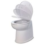 Jabsco Deluxe Flush 14 Straight Back 12v Freshwater Electric Marine Toilet WSolenoid Valve Soft Close Lid-small image