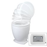 Jabsco Lite Flush Electric 12v Toilet WControl Panel-small image