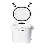Laka Coolers 30 Qt Cooler WTelescoping Handle Wheels White-small image