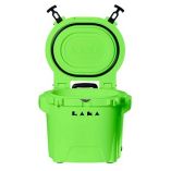 Laka Coolers 30 Qt Cooler WTelescoping Handle Wheels Lime Green-small image