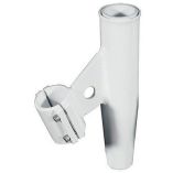 LeeS ClampOn Rod Holder White Aluminum Vertical Mount Fits 1050 OD Pipe-small image