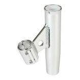 LeeS ClampOn Rod Holder Silver Aluminum Vertical Mount Fits 1315 OD Pipe-small image