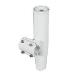LeeS ClampOn Rod Holder White Aluminum Horizontal Mount Fits 1900 OD Pipe-small image