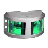Lopolight Series 200018 Double Stacked Navigation Light 2nm Vertical Mount Green Silver Housing-small image