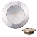 Lunasea Gen3 Warm White, Rgbw Full Color 35Rdquo Ip65 Recessed Light WBrushed Stainless Steel Bezel 12vdc-small image