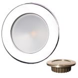 Lunasea Gen3 Warm White, Rgbw Full Color 35Rdquo Ip65 Recessed Light WPolished Stainless Steel Bezel 12vdc-small image